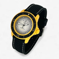 Perforated rubber Blancpain x Swatch strap for the Scuba Fifty Fathoms