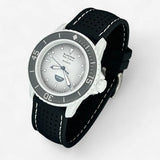 Perforated rubber Blancpain x Swatch strap for the Scuba Fifty Fathoms