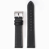 Textured genuine leather MoonSwatch strap for the Omega x Swatch