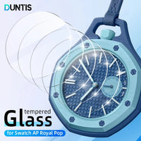 9H tempered glass screen protector for Audemars Piguet x Swatch Royal Pop, fits all 8 models | WatchCollab