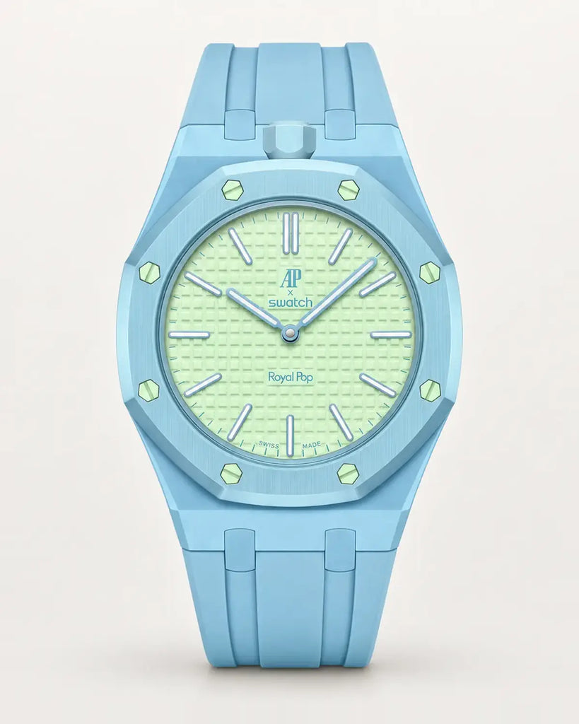 新品！Audemars Piguet Swatch  Pop ブルー AP x Swatch Royal Pop Blaue Acht Strap | WatchCollab