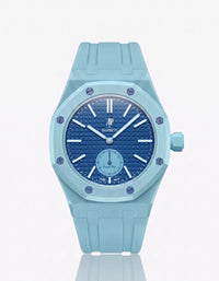 Deep blue rubber strap and case for Audemars Piguet x Swatch Royal Pop Làn Ba | WatchCollab