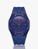 Orange rubber strap and case for Audemars Piguet x Swatch Royal Pop Orenji Hachi | WatchCollab
