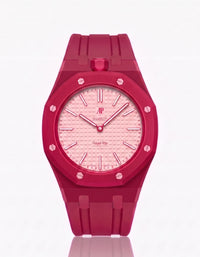 Red rubber strap and case for Audemars Piguet x Swatch Royal Pop Otto Rosso | WatchCollab