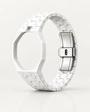 Correa de cerámica blanca y caja octogonal para el AP x Swatch Royal Pop, sin el reloj | WatchCollab