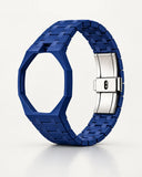 Bracelet céramique bleu marine et boîtier octogonal pour l'AP x Swatch Royal Pop, seuls | WatchCollab