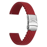 Ribbed rubber MoonSwatch strap for the Omega x Swatch