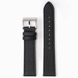 Textured genuine leather MoonSwatch strap for the Omega x Swatch