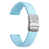 Ribbed rubber MoonSwatch strap for the Omega x Swatch