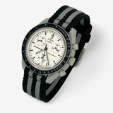 Smooth NATO MoonSwatch strap for the Omega x Swatch
