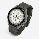 Smooth NATO MoonSwatch strap for the Omega x Swatch