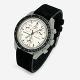 Light genuine leather MoonSwatch strap for the Omega x Swatch