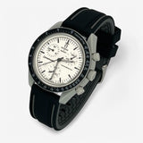 Two-band rubber MoonSwatch strap for the Omega x Swatch