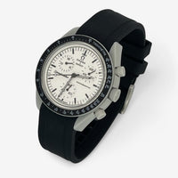 Plain premium rubber MoonSwatch strap for the Omega x Swatch