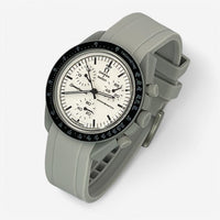 Plain premium rubber MoonSwatch strap for the Omega x Swatch
