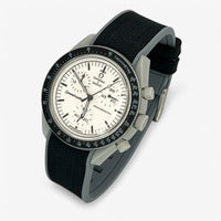 Two-tone premium rubber MoonSwatch strap for the Omega x Swatch