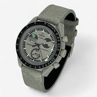 Light genuine leather MoonSwatch strap for the Omega x Swatch