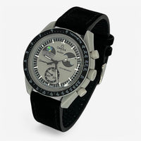 Light genuine leather MoonSwatch strap for the Omega x Swatch