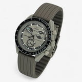 Ribbed rubber MoonSwatch strap for the Omega x Swatch
