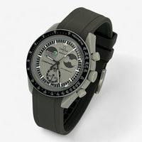 Plain premium rubber MoonSwatch strap for the Omega x Swatch