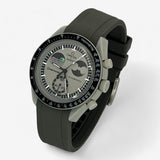 Plain premium rubber MoonSwatch strap for the Omega x Swatch