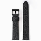 Textured genuine leather MoonSwatch strap for the Omega x Swatch