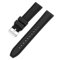 Two-band rubber MoonSwatch strap for the Omega x Swatch