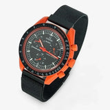 Designer stainless steel MoonSwatch strap for the Omega x Swatch