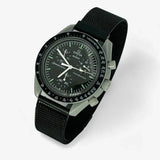 Designer stainless steel MoonSwatch strap for the Omega x Swatch
