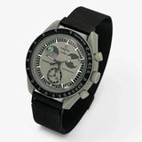 Designer stainless steel MoonSwatch strap for the Omega x Swatch