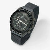 Designer stainless steel MoonSwatch strap for the Omega x Swatch