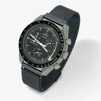 Designer stainless steel MoonSwatch strap for the Omega x Swatch