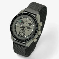 Designer stainless steel MoonSwatch strap for the Omega x Swatch
