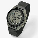 Designer stainless steel MoonSwatch strap for the Omega x Swatch
