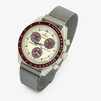 Designer stainless steel MoonSwatch strap for the Omega x Swatch
