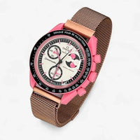 Designer stainless steel MoonSwatch strap for the Omega x Swatch