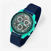 Designer stainless steel MoonSwatch strap for the Omega x Swatch