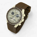 Designer premium rubber MoonSwatch strap for the Omega x Swatch