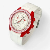Designer premium rubber MoonSwatch strap for the Omega x Swatch