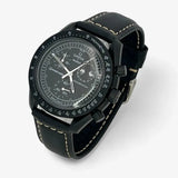 Genuine leather MoonSwatch strap for the Omega x Swatch