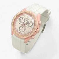 Designer premium rubber MoonSwatch strap for the Omega x Swatch