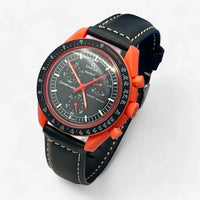 Genuine leather MoonSwatch strap for the Omega x Swatch