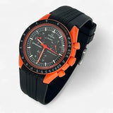 Designer premium rubber MoonSwatch strap for the Omega x Swatch