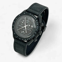 Smooth genuine leather MoonSwatch strap for the Omega x Swatch