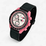 Smooth genuine leather MoonSwatch strap for the Omega x Swatch