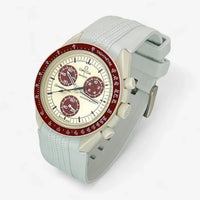 Designer premium rubber MoonSwatch strap for the Omega x Swatch