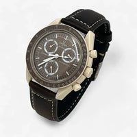 Genuine leather MoonSwatch strap for the Omega x Swatch