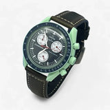 Genuine leather MoonSwatch strap for the Omega x Swatch