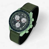 Smooth genuine leather MoonSwatch strap for the Omega x Swatch