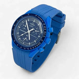 Designer premium rubber MoonSwatch strap for the Omega x Swatch